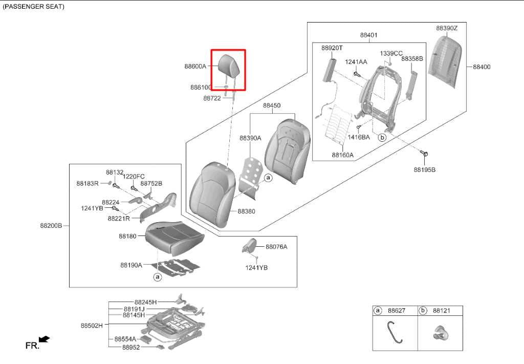 2019-2021 Kia Forte LXS 2.0L FWD Front Seat Passenger Right Side Headrest Cloth - Alshned Auto Parts