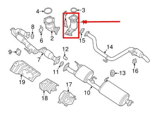 2017-2018 Nissan Pathfinder 3.5L Rear Right Exhaust Pipe 208A2-9PF0A OEM *ReaD* - Alshned Auto Parts