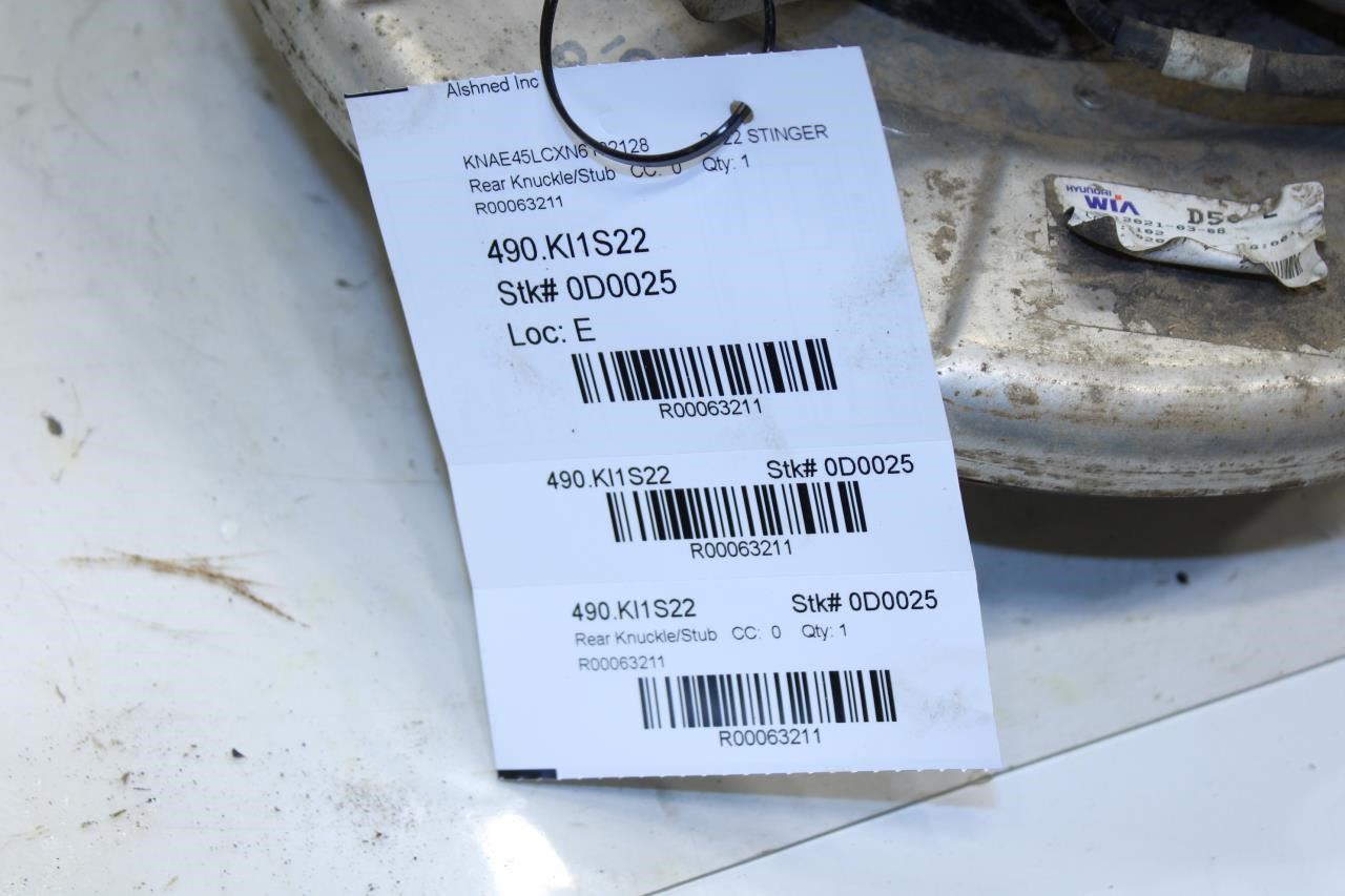 2018-2023 Kia Stinger GT1 AWD Rear Left Side Spindle Knuckle Hub 52710J5000 OEM - Alshned Auto Parts