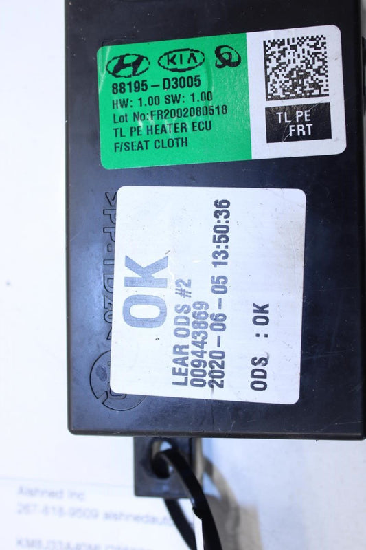 19-2021 Hyundai Tucson Value Front Right Seat Heated Control Module 88195-D3005 - Alshned Auto Parts