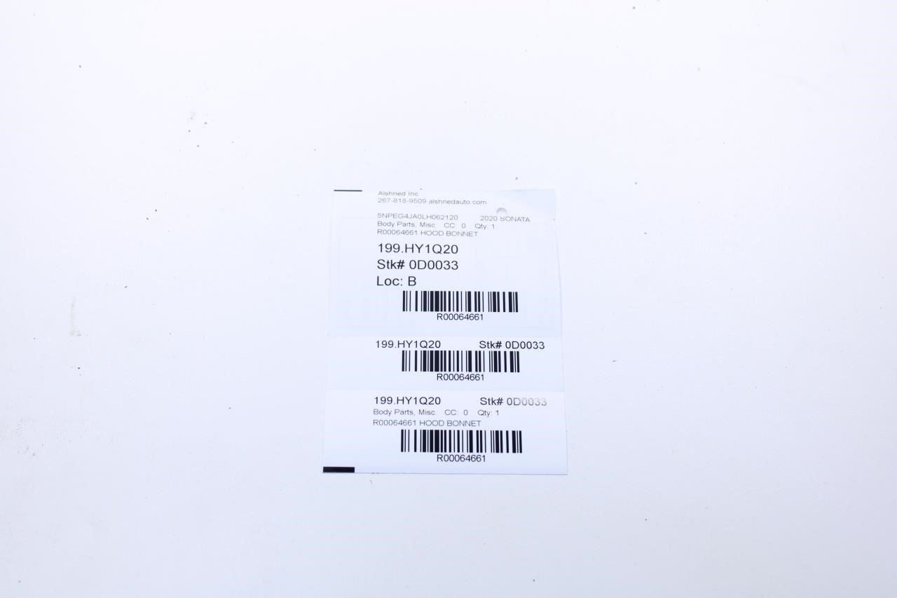 2020-2023 Hyundai Sonata SE Hood Bonnet Rearward Weatherstrip Seal 86430-L1000 - Alshned Auto Parts