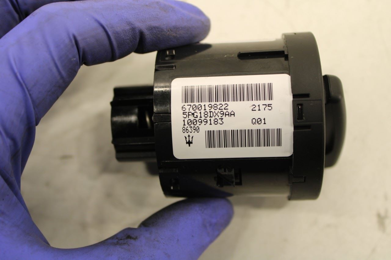 14-17 Maserati Ghibli S Q4 Front Dash Left Headlight Control Switch w/ Rheostat - Alshned Auto Parts