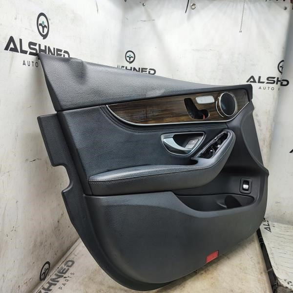 2015-21 Mercedes-Benz C300 Front Left Door Trim Panel 205-720-53-11-64-9H15 OEM