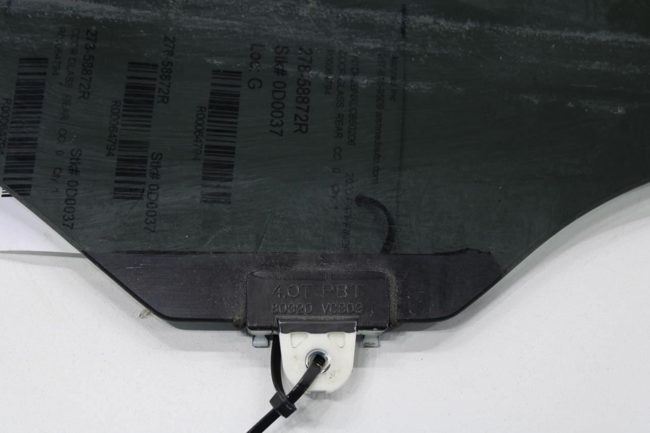 2013-2020 Nissan Pathfinder SV Rear Right Side Door Window Glass 82300-3KA1A OEM - Alshned Auto Parts