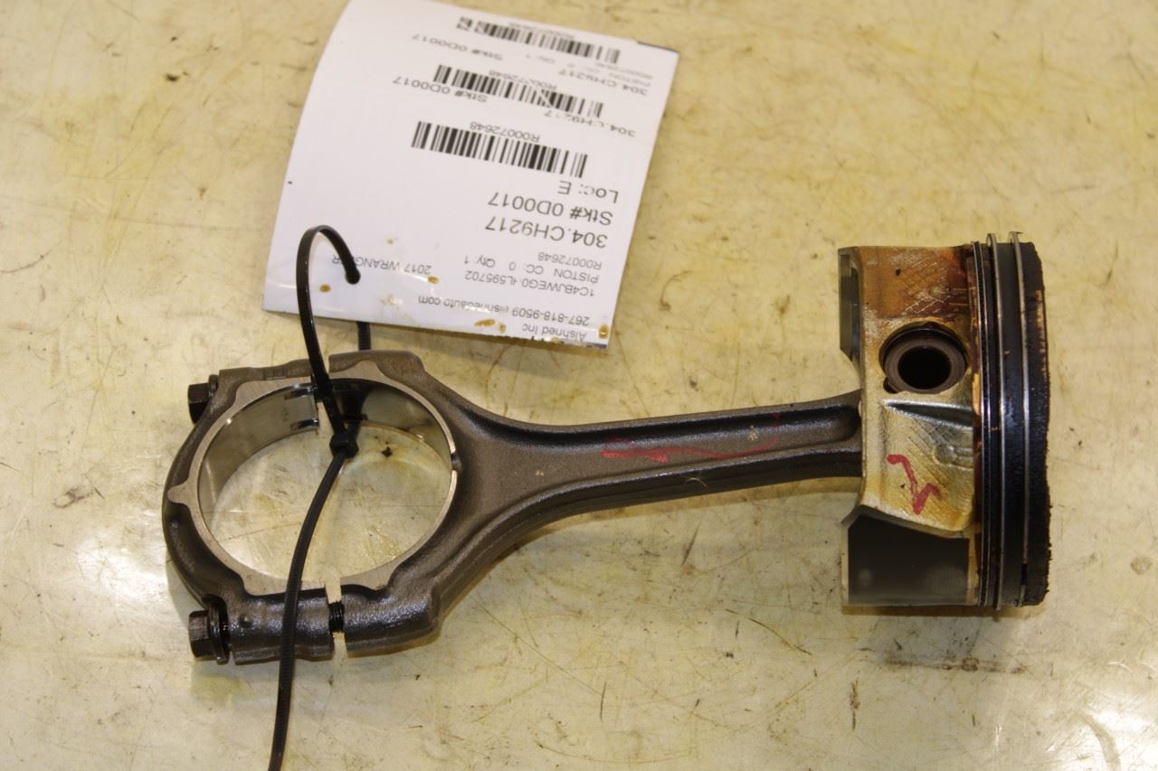 12-17 Jeep Wrangler Sahara 3.6L Engine Piston Right 2 w Connecting Rod 5184347AG - Alshned Auto Parts