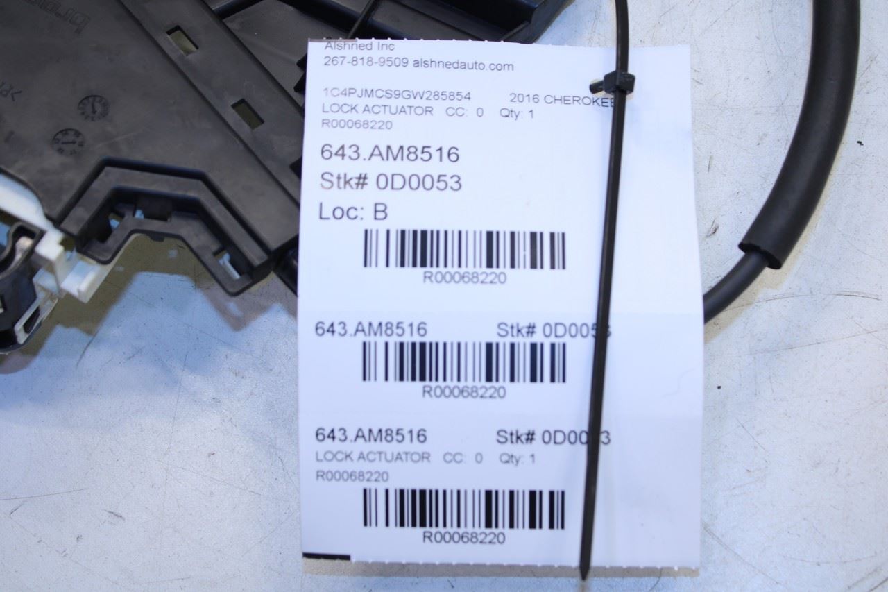 2015-22 Jeep Cherokee 75th Anniversary Front Left Side Door Lock Latch Actuator - Alshned Auto Parts