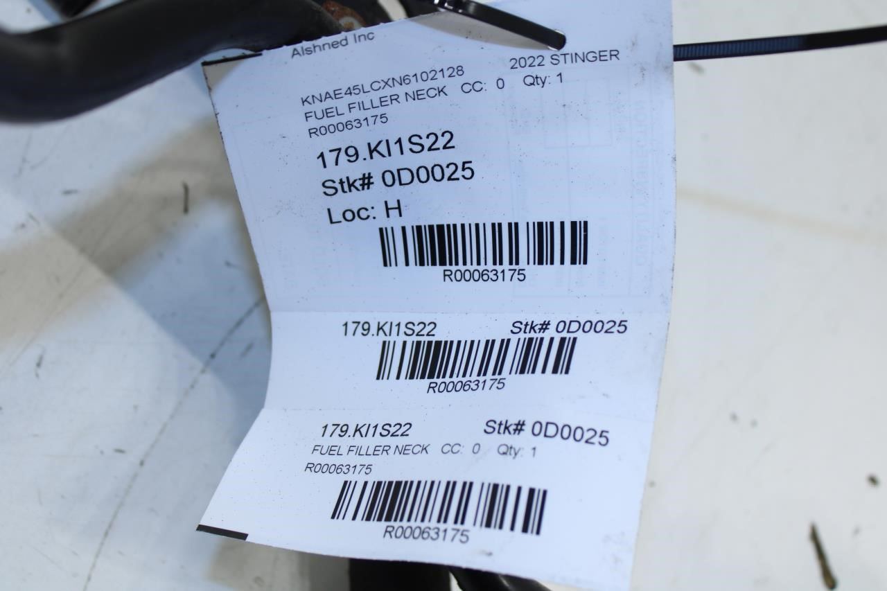 2018-2023 Kia Stinger GT1 3.3L Fuel Filler Neck Hose Tube Pipe 31030-J5500 OEM - Alshned Auto Parts