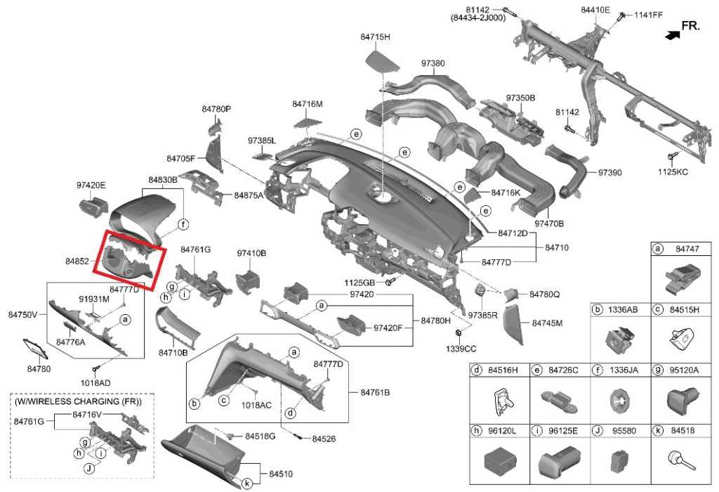 2019-21 Hyundai Veloster Steering Column Upper and Lower Shroud 84855-J3200-NNB1