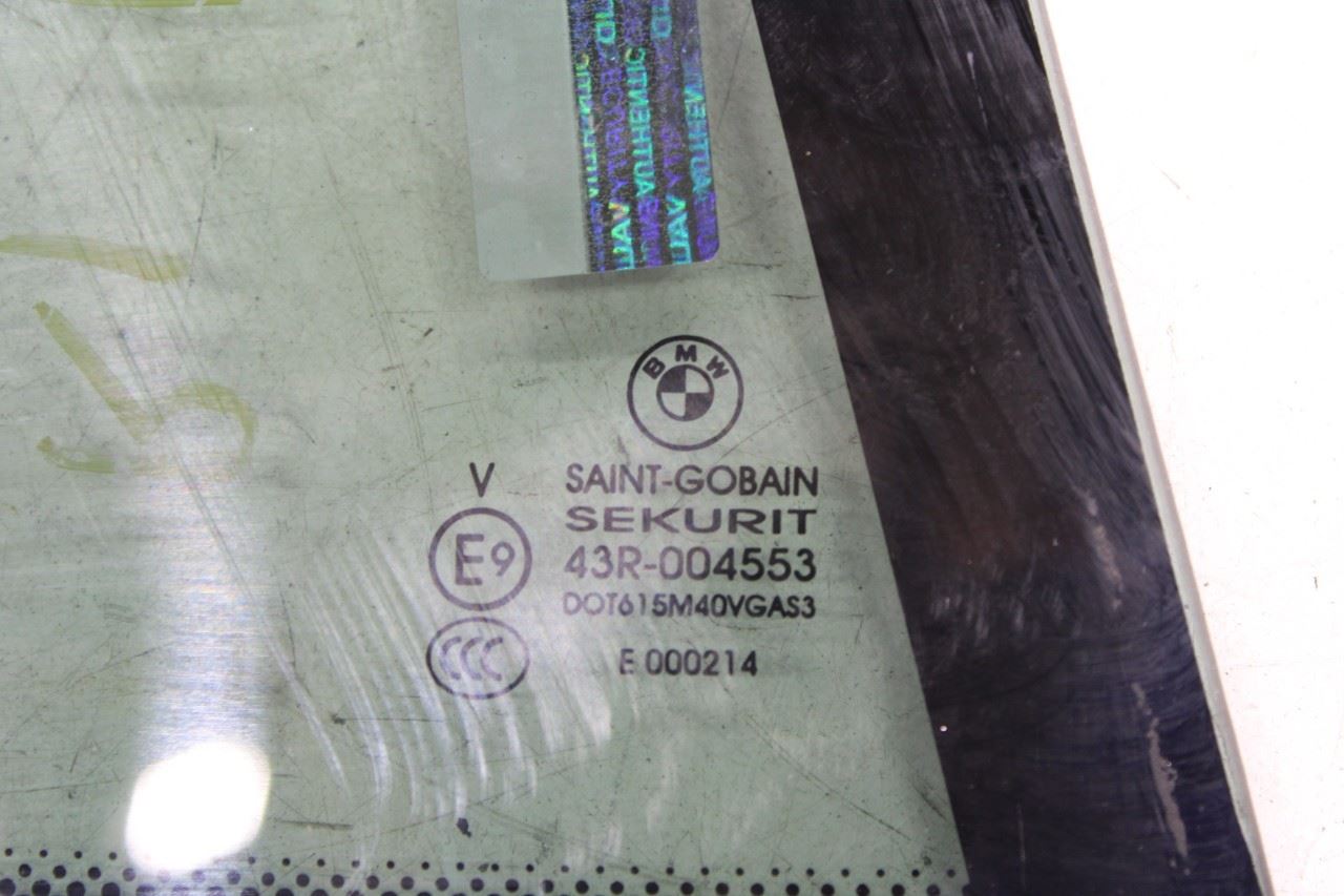 11-17 BMW X3 xDrive28i Rear Right Passenger Side Door Fixed Quarter Window Glass - Alshned Auto Parts