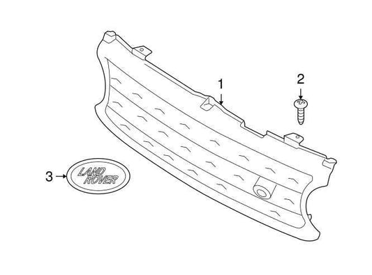 2006-2009 Land Rover Range Rover Front Radiator Upper Grille DHB500182 OEM - Alshned Auto Parts