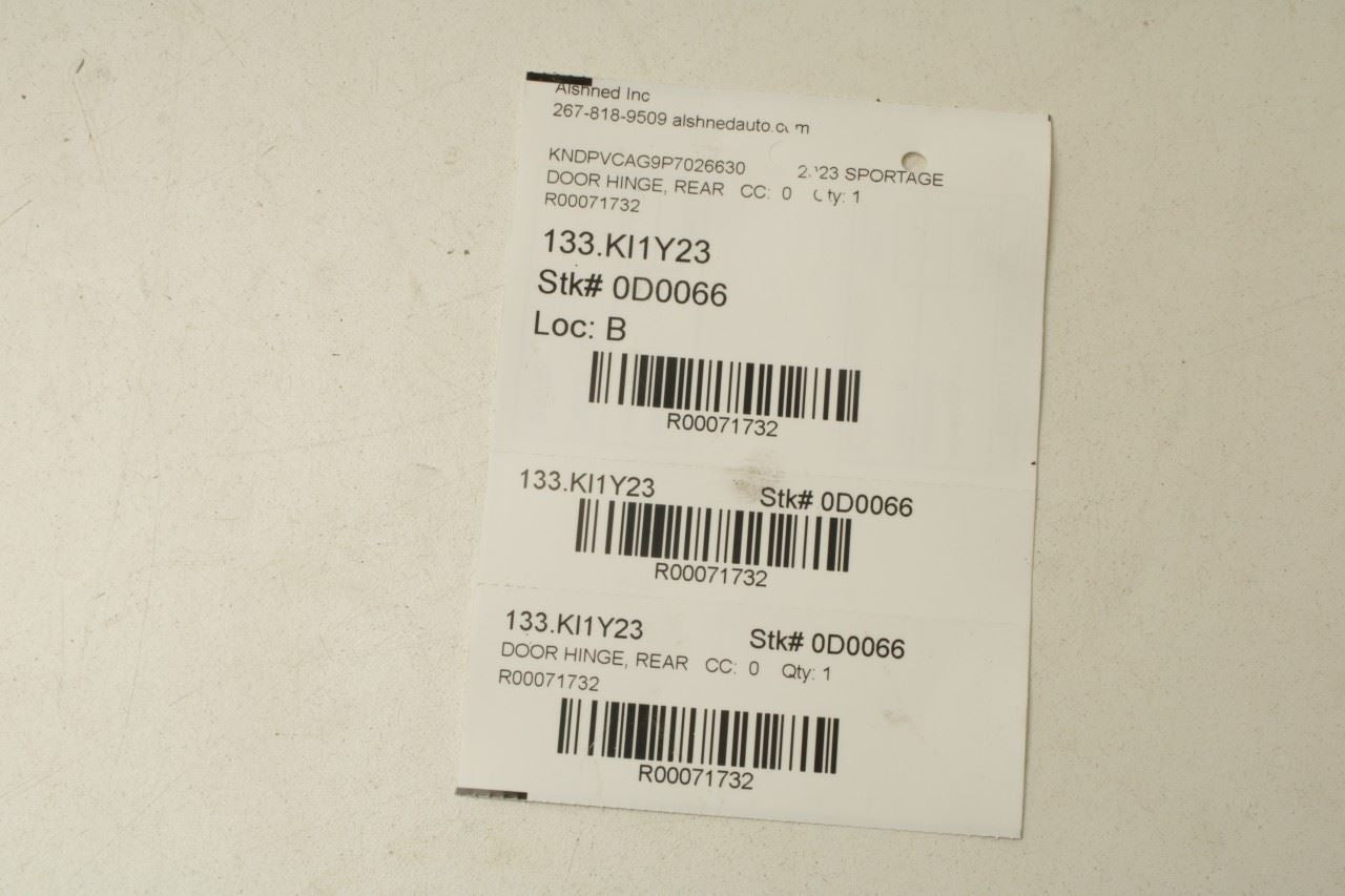 23-25 Kia Sportage Hybrid EX Rear RH Door Hinge Upper and Lower Pair 79420-D8000 - Alshned Auto Parts