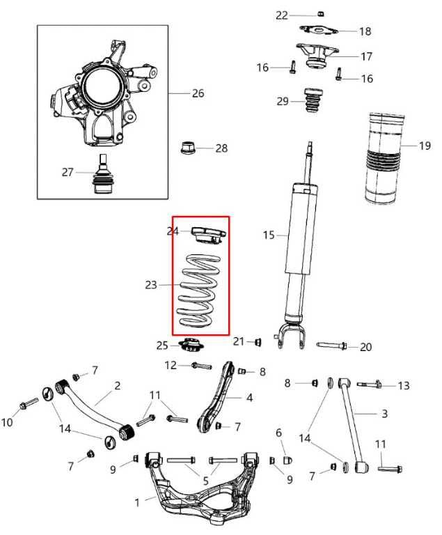 2011-22 Dodge Durango SXT Rear Right Passenger and Left Driver Side Coil Spring1