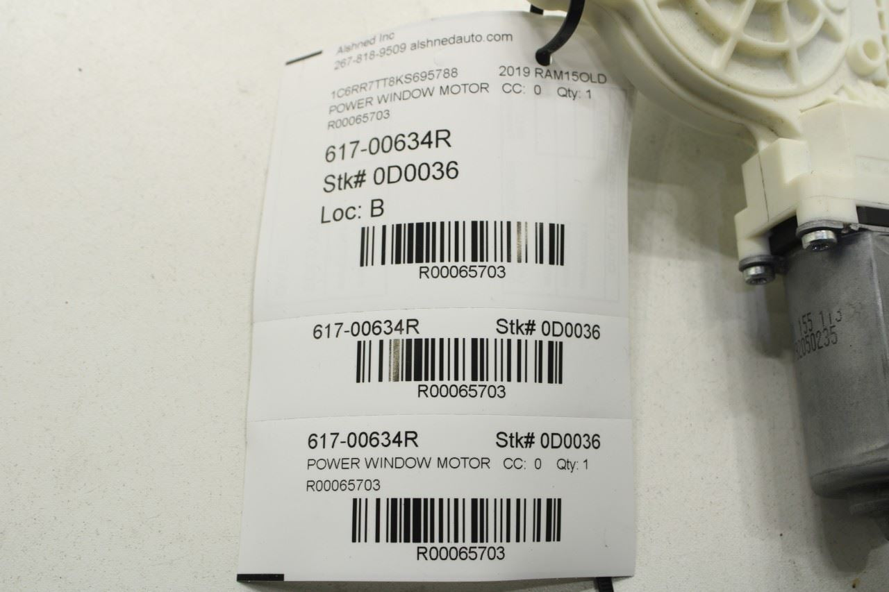 09-2024 RAM 1500 Classic Crew Cab Rear Right Door Power Window Motor 68045134AB - Alshned Auto Parts