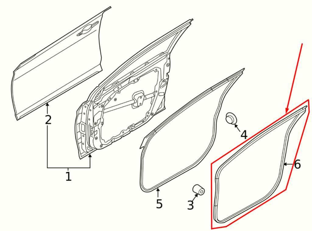 2020-2022 Hyundai Sonata SE Front Right Door Weatherstrip On Body 82120-L0000 - Alshned Auto Parts