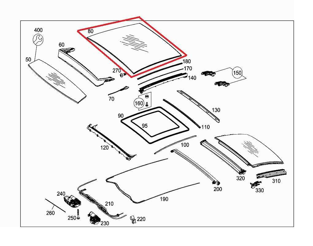 2015-2021 Mercedes-Benz C300 4Matic Roof Center Sunroof Panel Glass 205780012164 - Alshned Auto Parts
