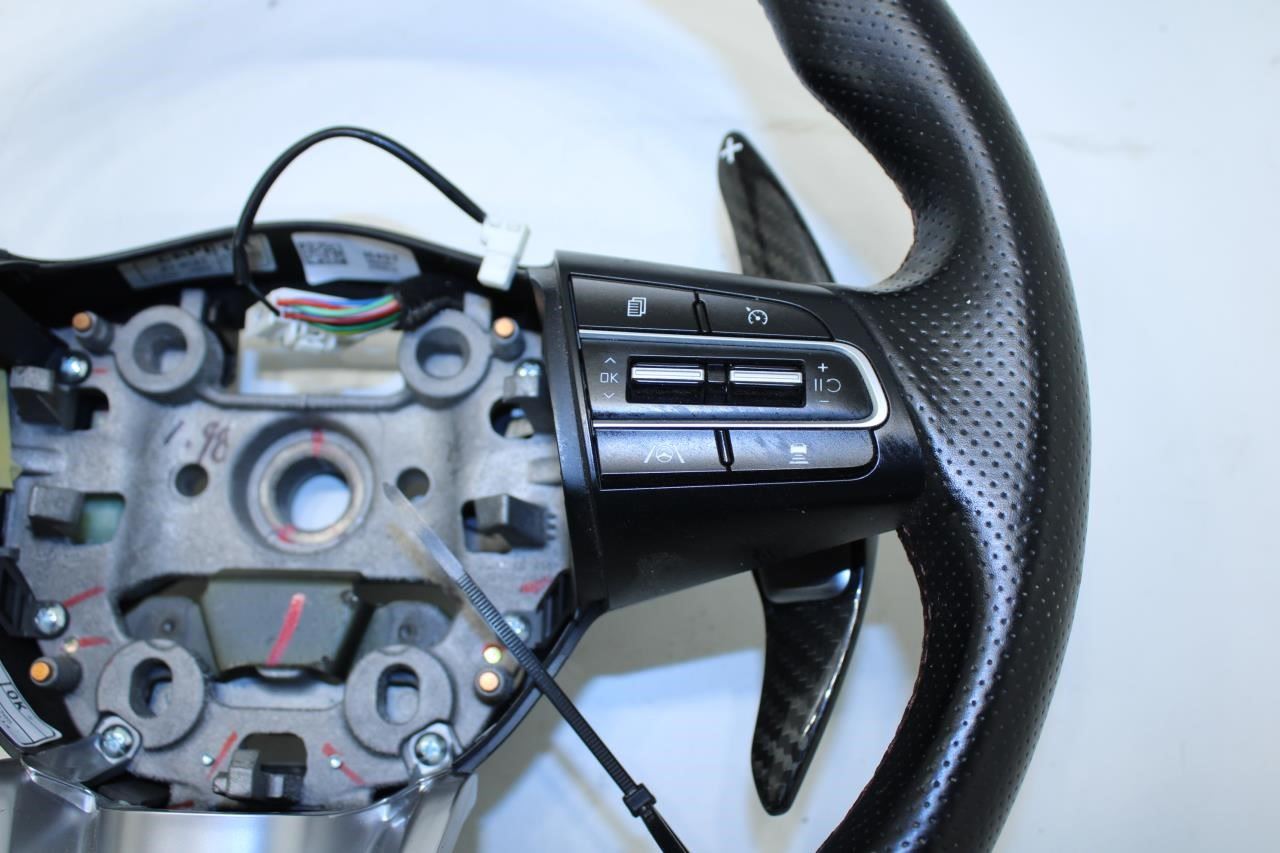 2022-23 Kia Stinger GT1 Steering Wheel Leather w/ Control Buttons 56110J5450CET - Alshned Auto Parts