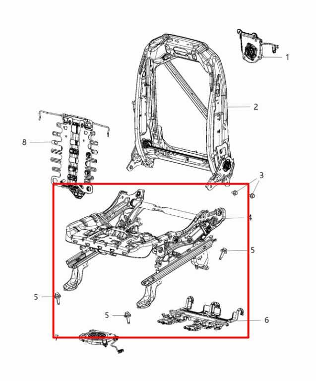 17-18 Chrysler Pacifica Limited Front RH Side Seat Lower Track Frame w/ Cushion - Alshned Auto Parts