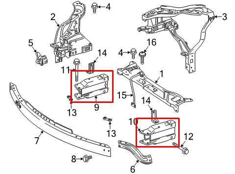 10-16 Mercedes-Benz E350 Sport 4MATIC FR RH and LH Reinforcement Impact Bar Stay - Alshned Auto Parts