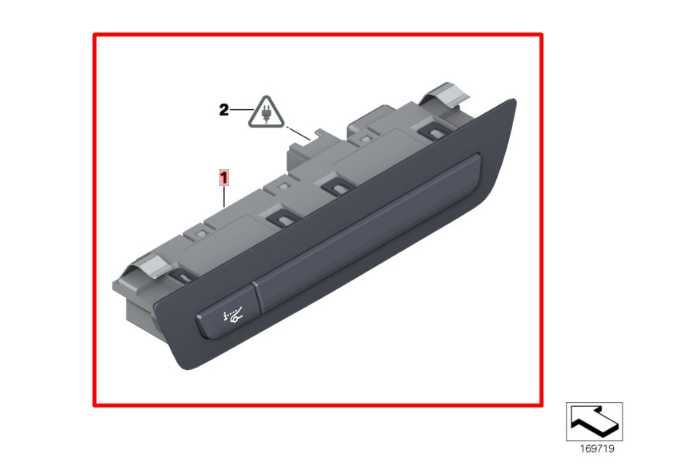 10-15 BMW 750i xDrive Dash LH Side Driver Heads Up Display Assist Control Switch - Alshned Auto Parts