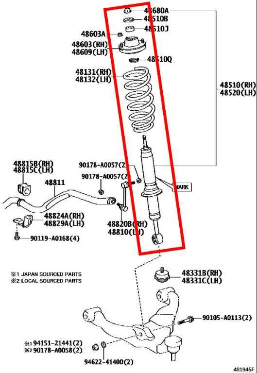 2015-2023 Toyota Tacoma SR5 3.5L 4x4 Front Left Driver Side Shock Strut Absorber1