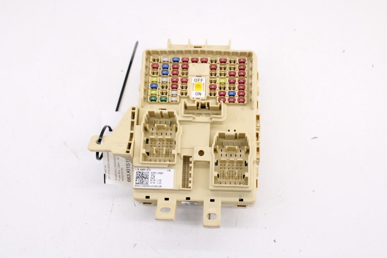 18-21 Kia Stinger GT2 AWD 3.3L Cabin Instrument Panel Fuse Relay Junction Block - Alshned Auto Parts