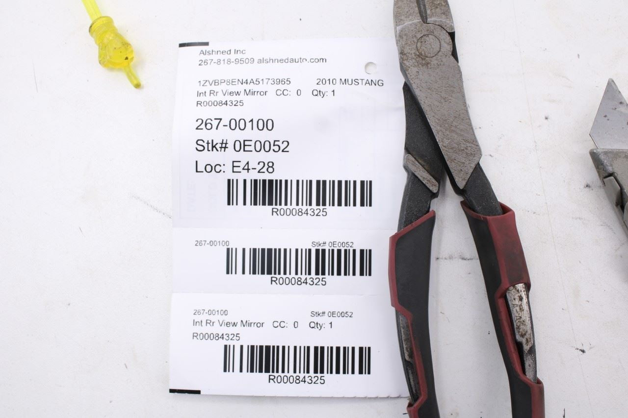 2010-12 Ford Mustang Conv V6 Front Interior Inside Rear View Mirror 8U5Z-17700-H10