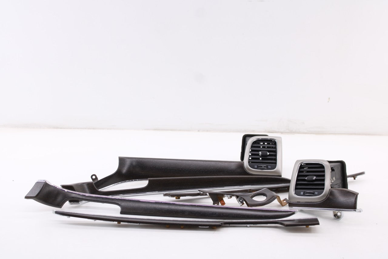 2014-18 Jeep Grand Cherokee Dash and Door Panel Applique Air Vent Bezel Trim Set0
