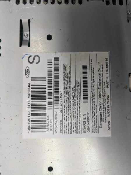 2014 Lincoln MKX Clarion Audio Radio CD Player Receiver ET4T-19C107-KA OEM9