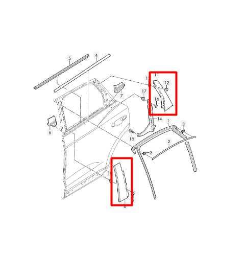 2019-24 Audi Q3 S Line Rear Left Side B and C Pillar Trim Molding 83A-839-903-A - Alshned Auto Parts
