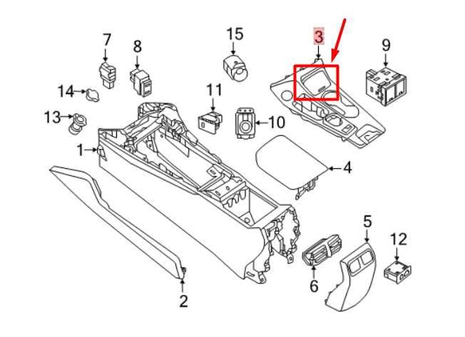 2019-2020 Nissan Maxima Front Shift Panel Storage Tray Pocket 688PK-4RA0A OEM - Alshned Auto Parts