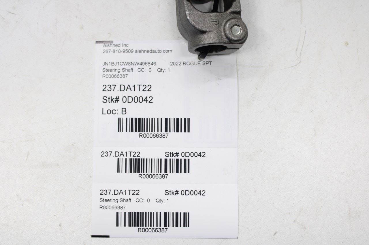 17-22 Nissan Rogue Sport SL 2.0L Steering Column Intermediate Lower Joint Shaft - Alshned Auto Parts