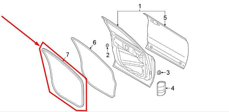 2020-21 Ford Escape SEL Front Left Side Door Weatherstrip On Body LJ6Z-7820708-C - Alshned Auto Parts