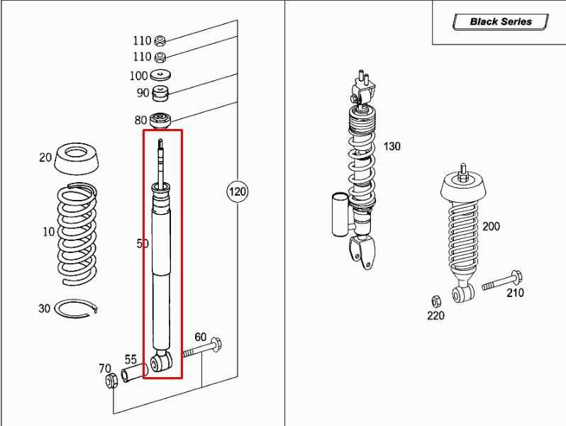 2006-09 Mercedes-Benz CLK 350 3.5L Rear Right and Left Side Shock Strut Absorber1
