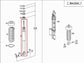 2006-09 Mercedes-Benz CLK 350 3.5L Rear Right and Left Side Shock Strut Absorber1