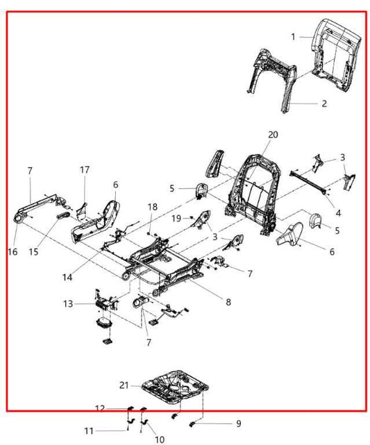 2014-17 Dodge Durango SXT 3.6L AWD Front Passenger Right Side Seat Full Complete - Alshned Auto Parts