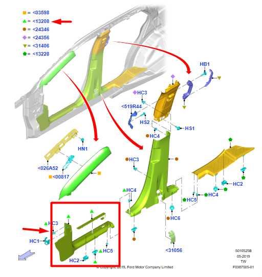 2020-24 Ford Explorer Front Right Side Sill Scuff Plate Cover LB5B-S13200-DE OEM - Alshned Auto Parts