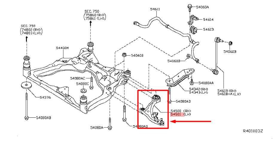 019-20 Infiniti QX60 FR LH Driver Side Suspension Lower Control Arm 54501-3JA0D - Alshned Auto Parts