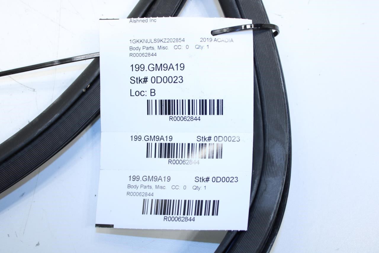 2017-2023 GMC Acadia SLT-1 Rear Left Driver Door Weatherstrip On Body 84748163 - Alshned Auto Parts
