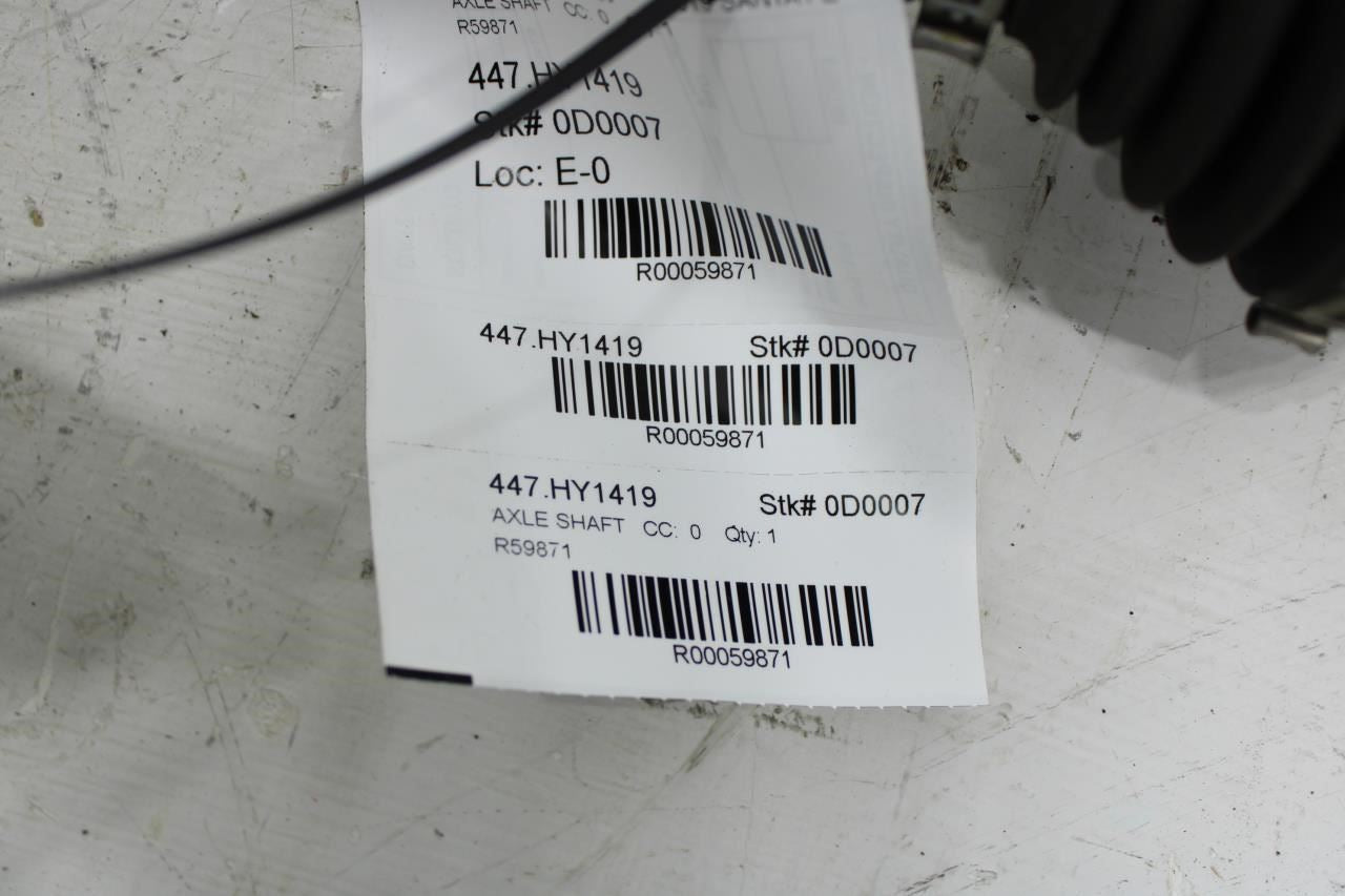 19-20 Hyundai Santa Fe AWD Rear Left Driver Side Drive CV Axle Shaft 49600-S1000 - Alshned Auto Parts