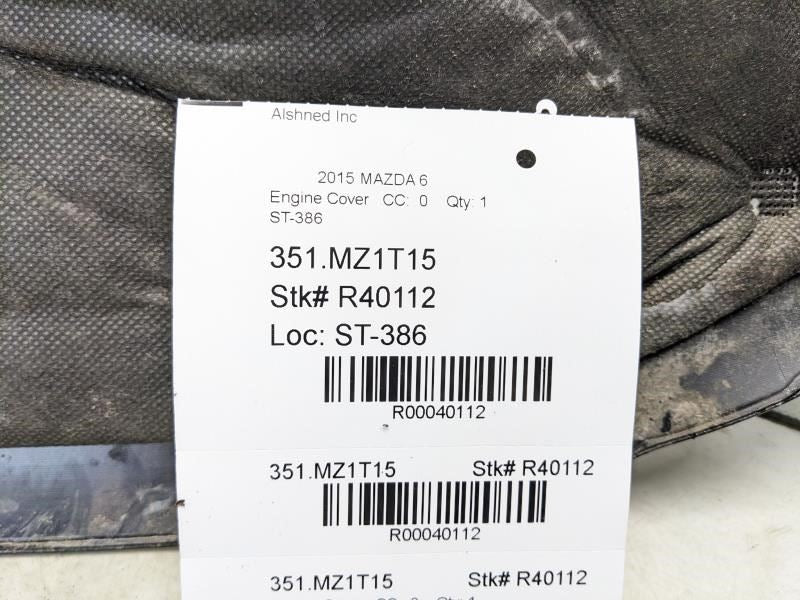 2014-2018 Mazda 6 Engine Appearance Motor Cover PE11-102F0 OEM - Alshned Auto Parts
