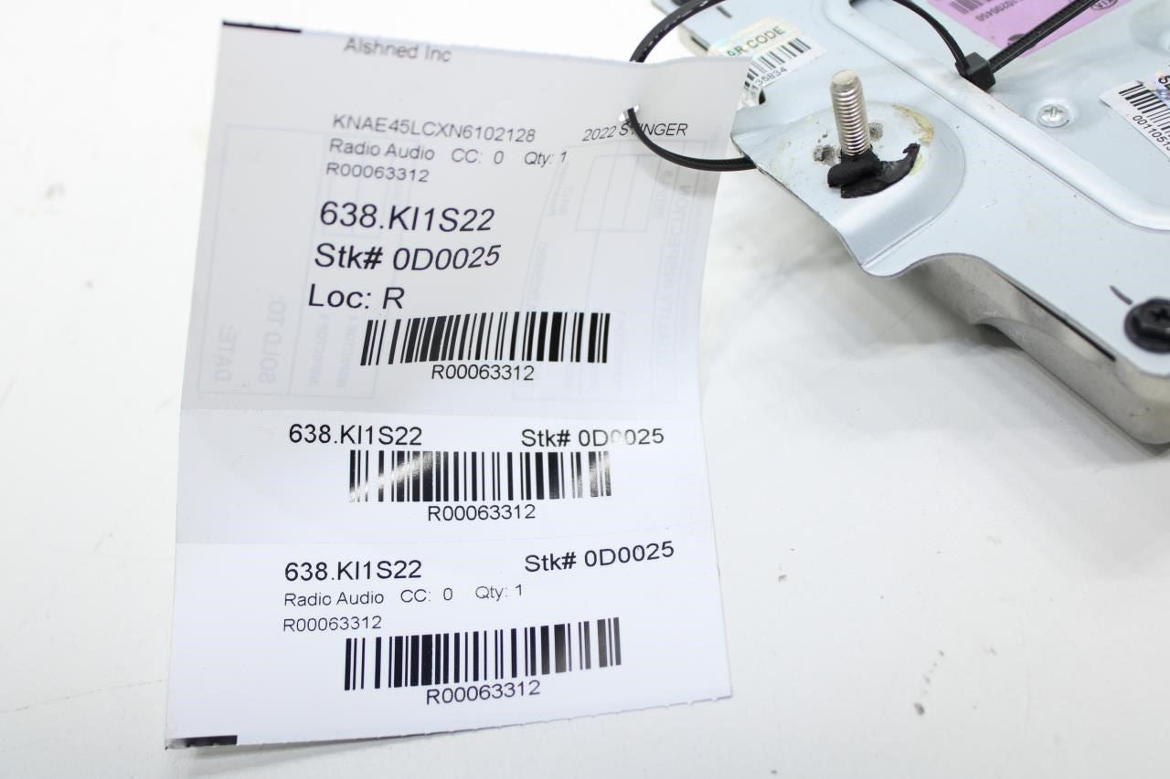 2022-2023 Kia Stinger GT1 External Audio Amplifier Amp w Bracket 96370-J5150 OEM - Alshned Auto Parts