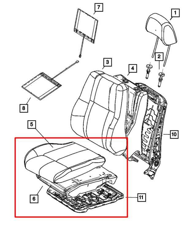 14-21 Jeep Grand Cherokee Front RH Power Seat Lower Frame w/ Cushion 68175313AC - Alshned Auto Parts