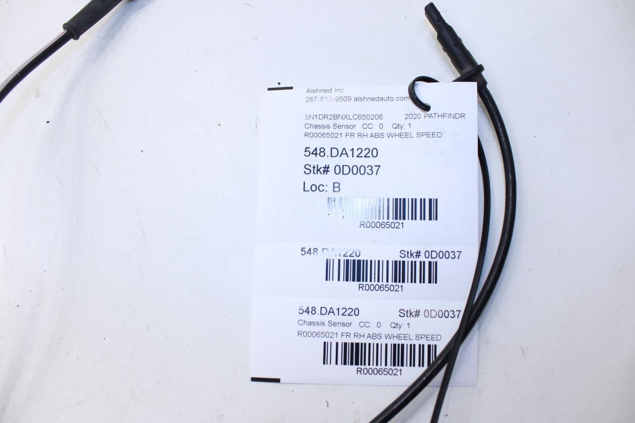 2013-20 Nissan Pathfinder SV Front Right ABS Wheel Speed Sensor 47910-3JA0B OEM - Alshned Auto Parts