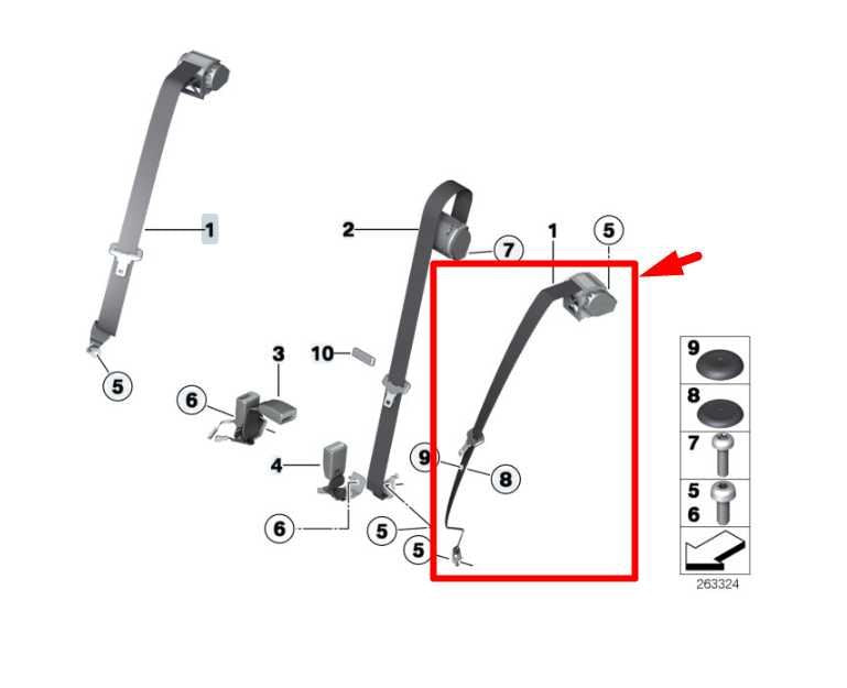 15-16 BMW 435i Gran Coupe Rear Left 2nd Row Seat Belt Retractor 72117259391 OEM - Alshned Auto Parts