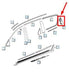 2017-2024 Chrysler Pacifica Rear Right D-Pillar Applique Molding 68227308AD OEM - Alshned Auto Parts