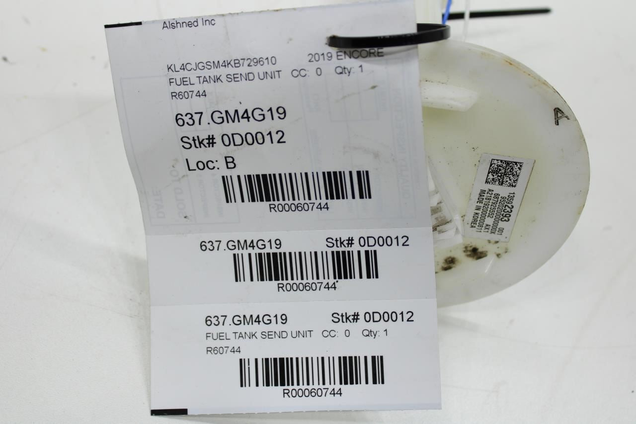 2015-2022 Buick Encore Trax 1.4L Fuel Tank Sender Unit Level Sensor 13592393 OEM - Alshned Auto Parts