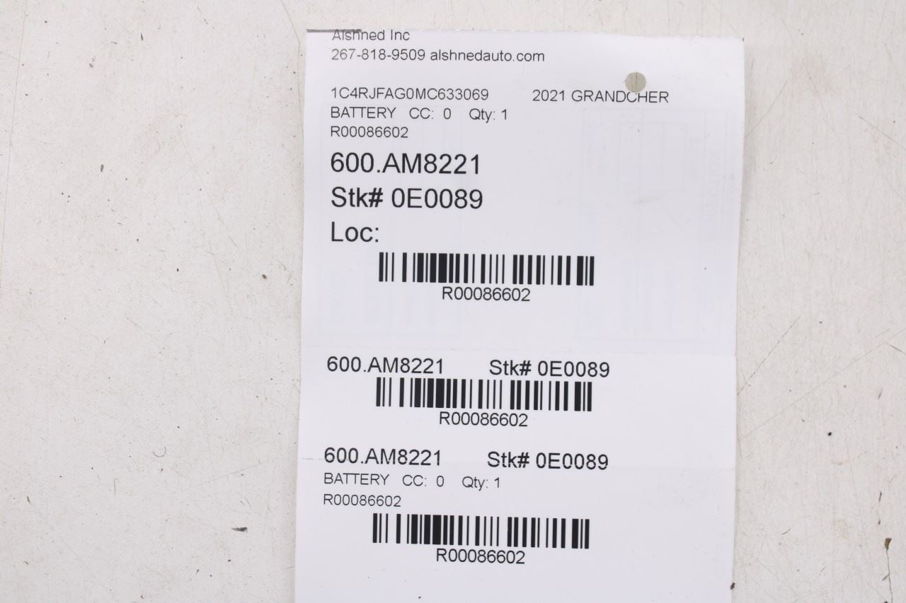 19-22 Jeep Grand Cherokee Laredo X 4x4 Positive w/ Negative Battery Wire Harness - Alshned Auto Parts