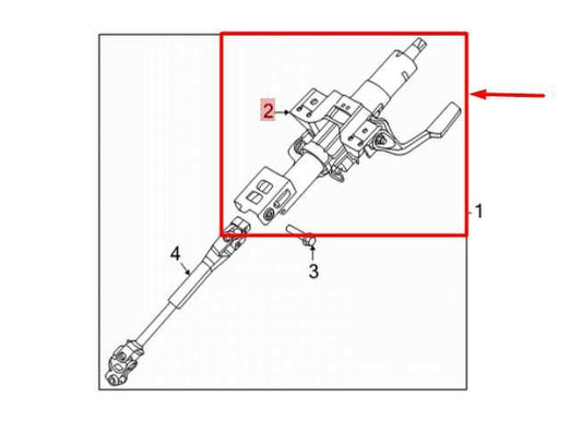 2020-2024 Nissan Sentra Steering Column Assembly 48805-6LB1A OEM - Alshned Auto Parts
