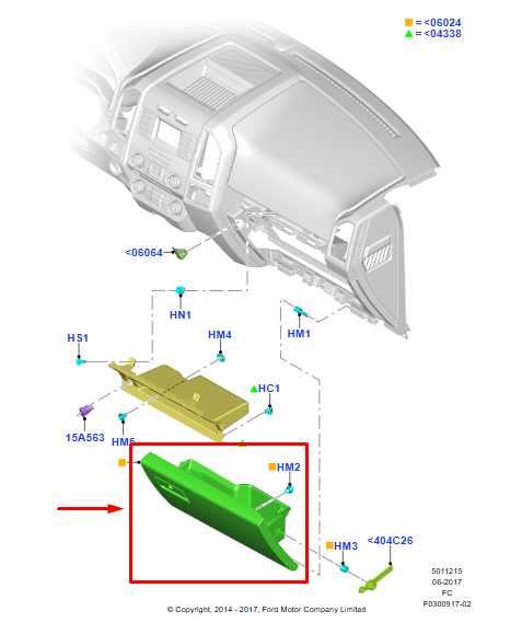 2015-2020 Ford F150 XL Super Cab Glove Box Storage Compartment GL3Z15060T10BX - Alshned Auto Parts