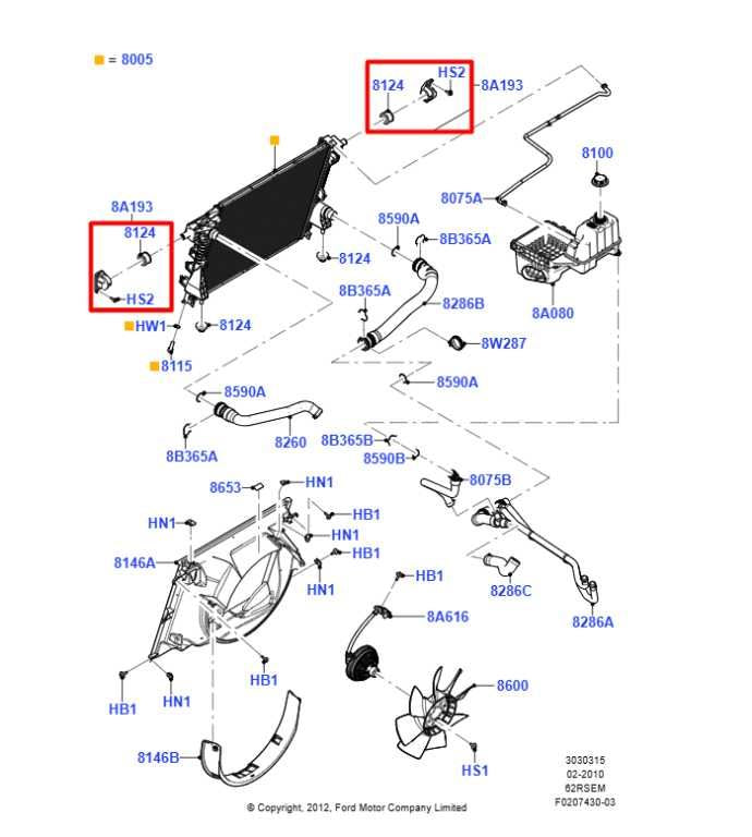 2011-16 Ford F250 Lariat Crew Cab Radiator Support RH LH Upper Mount Bracket Set - Alshned Auto Parts